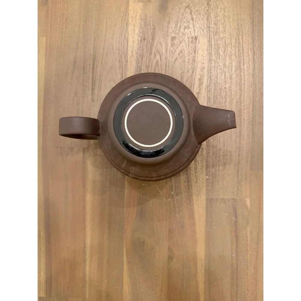 Vintage Hornsea England Matte Brown Teapot Mid Century Modern Stoneware with lid